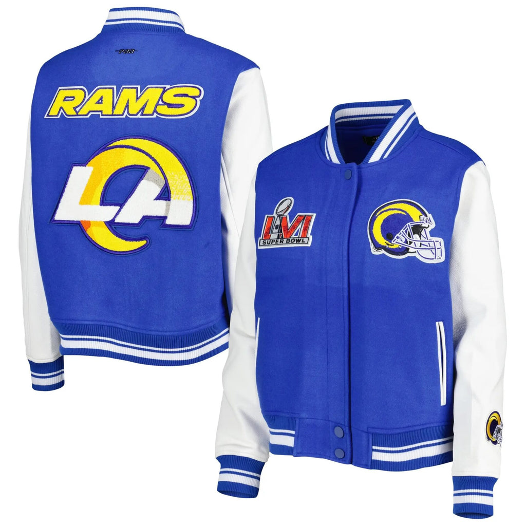 Los Angeles Rams Mash Up Super Bowl Varsity Jacket WorthVee
