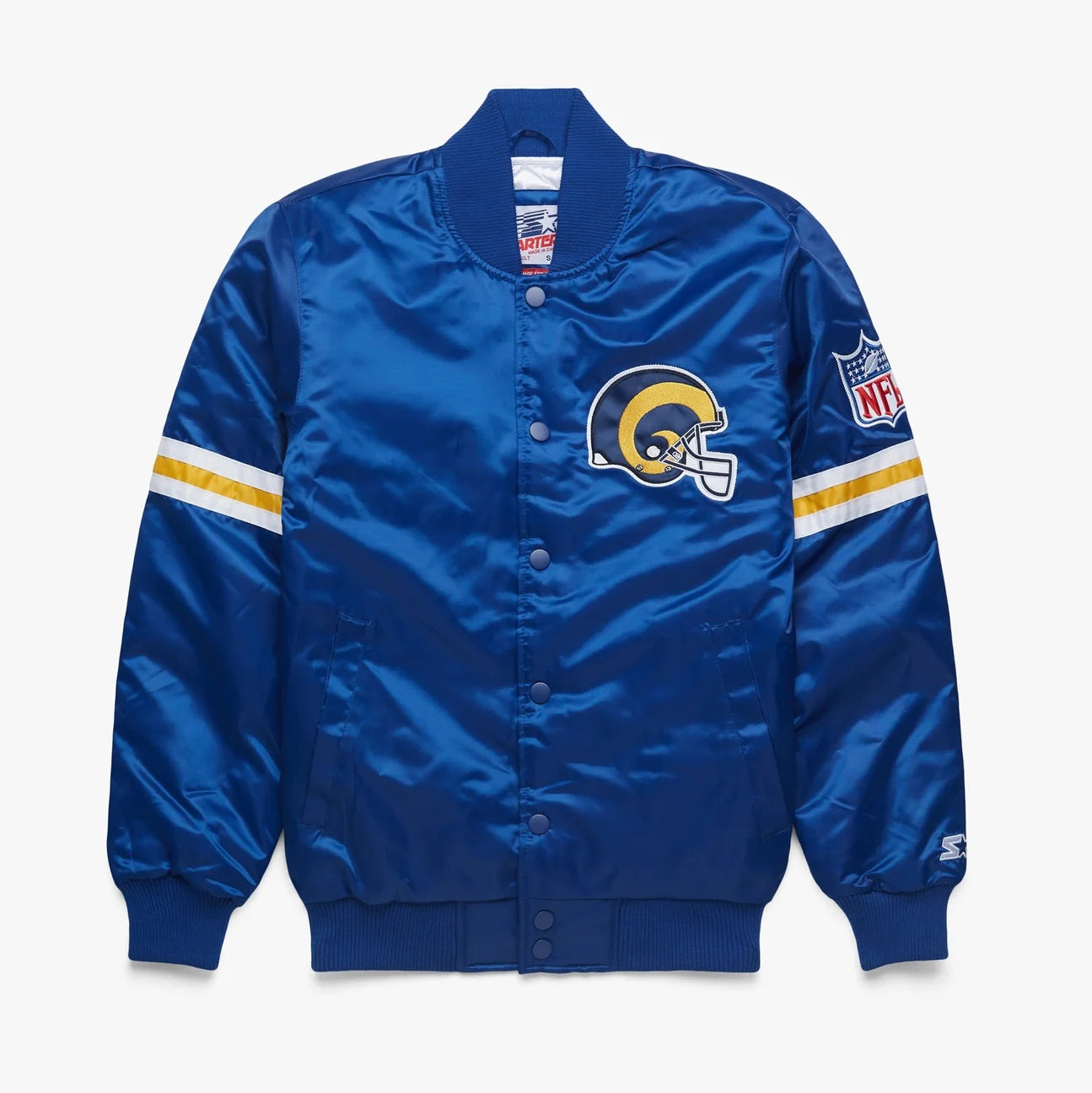 Los Angeles Rams NFL Blue Satin Jacket WorthVee