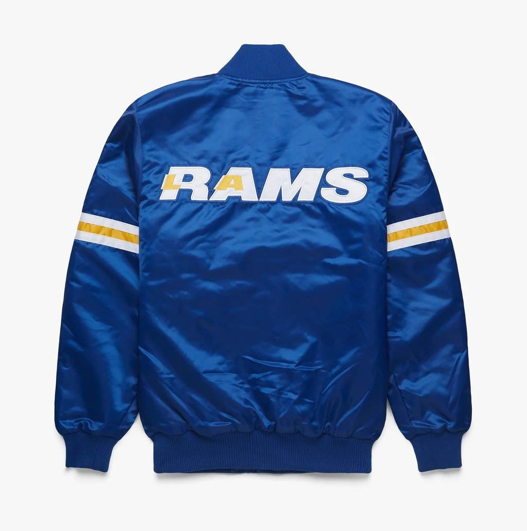 Los Angeles Rams NFL Blue Satin Jacket WorthVee