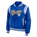 Los Angeles Rams Royal Bomber Full-Zip Jacket WorthVee