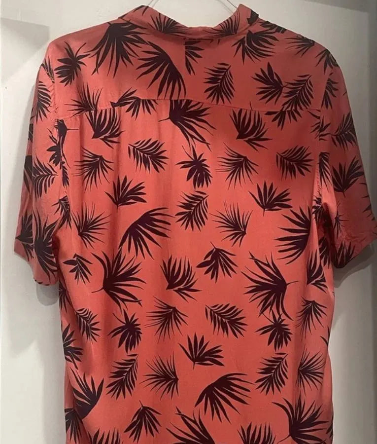 Love Hotel S01 Black Palm Print Shirt