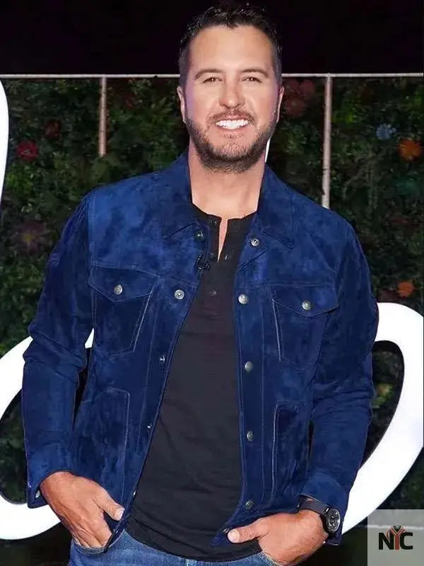 Luke Bryan American Idol 2025 Blue Easter Jacket Clanton Jacket