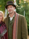 Luke Macfarlane A Magical Christmas Village Brown Wool Coat