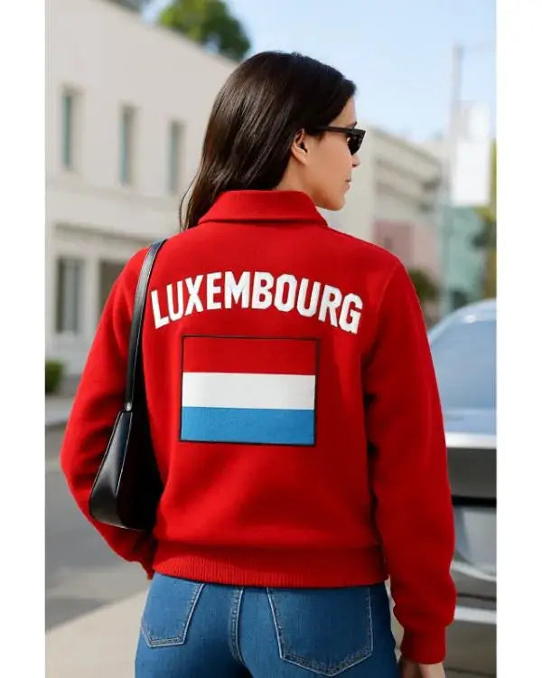 Luxembourg Red Fleece Jacket WorthVee