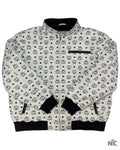 MCM Leather Printed Bomber Jacket Clanton Jacket