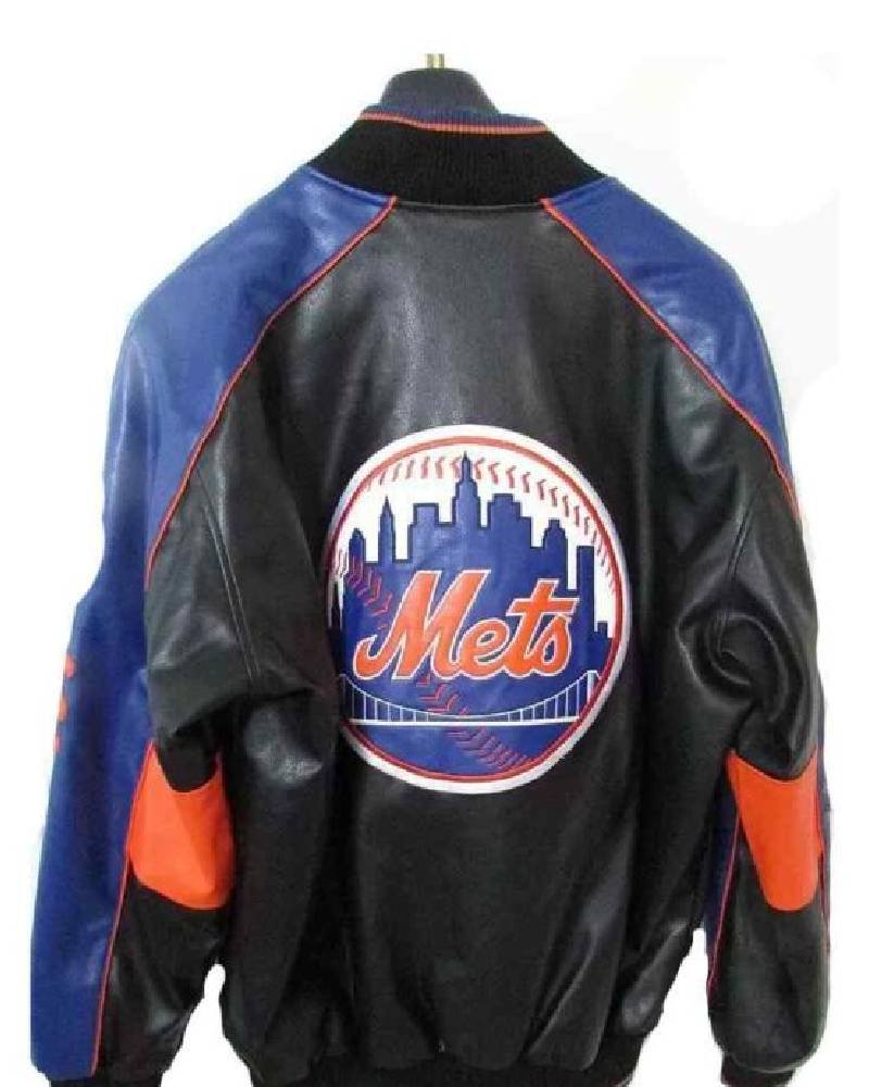 MLB Jeff Hamilton New York Mets Leather Jacket Clanton Jacket