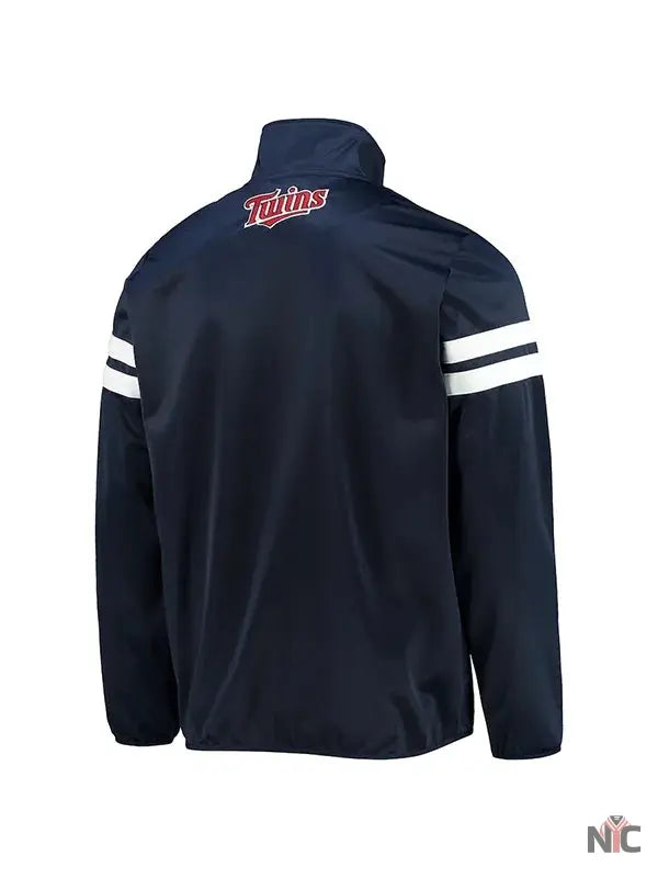 MLB Minnesota Twins Blue Track Jacket Clanton Jacket