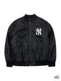 MLB New York Yankees Unisex Black Bomber Jacket Clanton Jacket