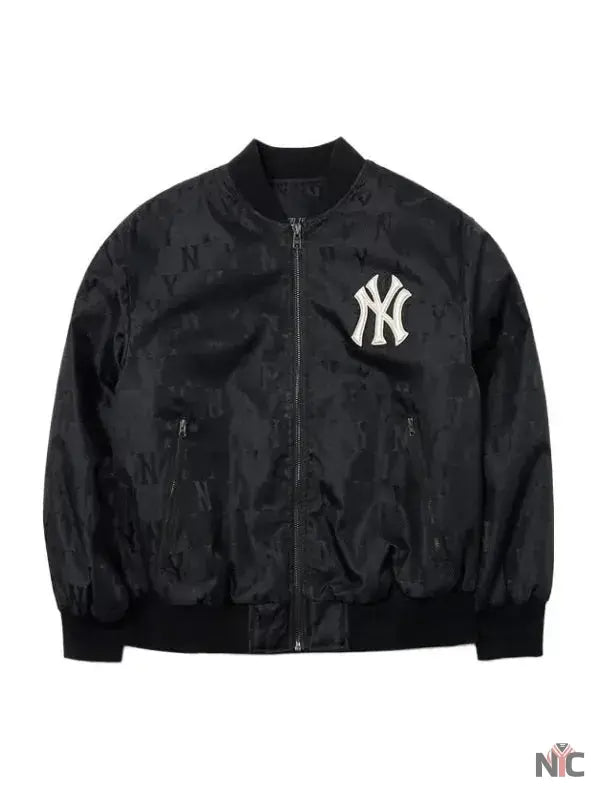 MLB New York Yankees Unisex Black Bomber Jacket Clanton Jacket