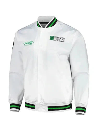 MLS 2025 Austin FC City Satin Varsity Jacket Clanton Jacket