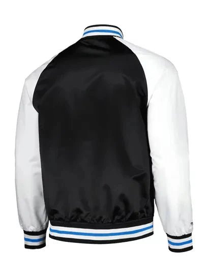 MLS Charlotte FC Black Satin Varsity Jacket Clanton Jacket