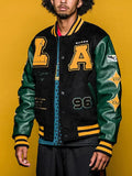 MLS Team LA Galaxy Black Wool Varsity Jacket Clanton Jacket