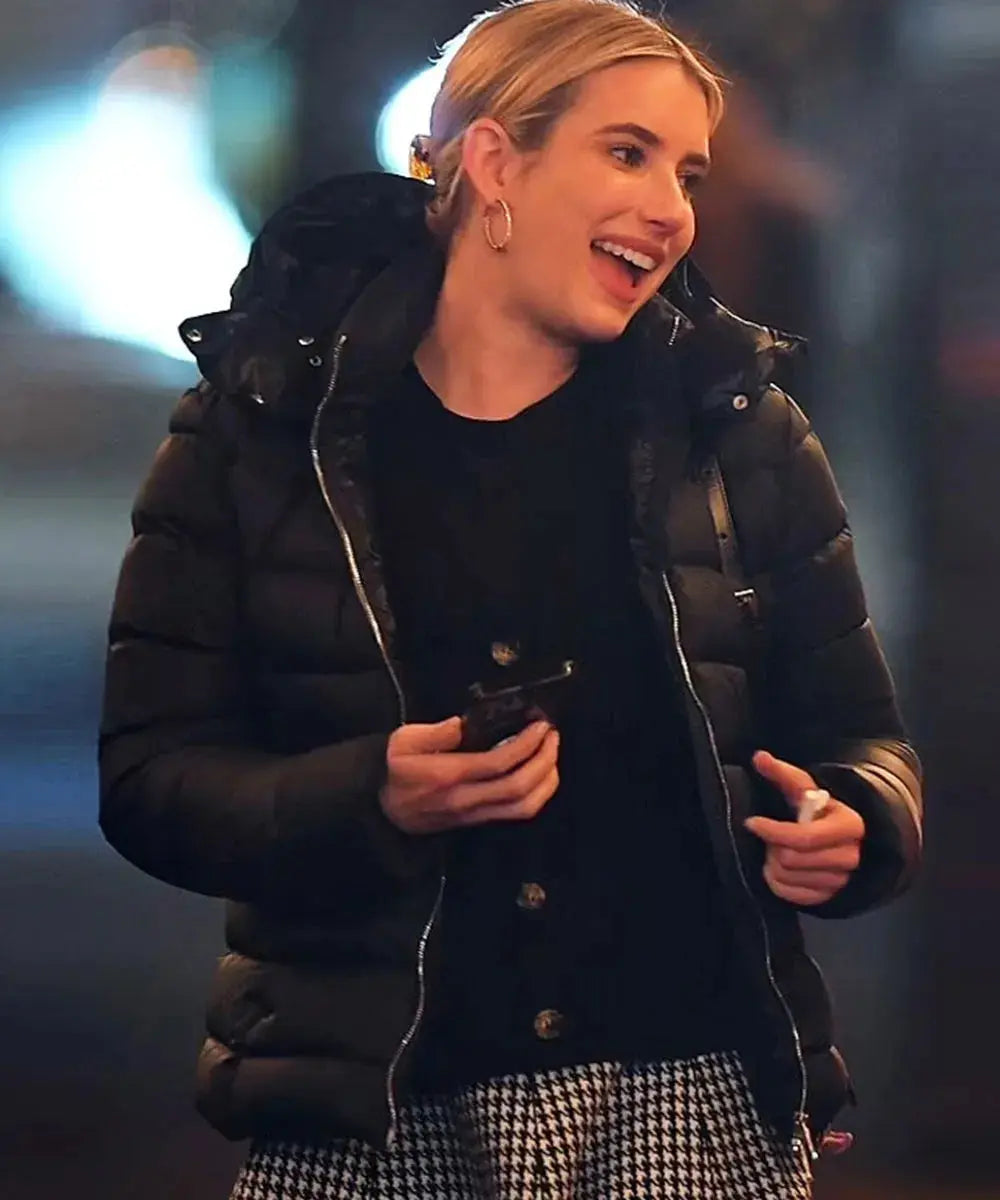Madame Web Mary Parker Black Puffer Jacket WorthVee