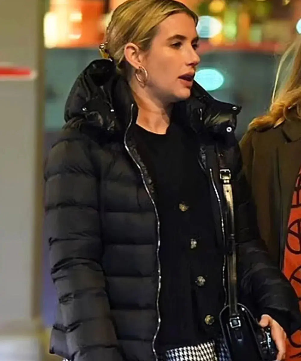 Madame Web Mary Parker Black Puffer Jacket WorthVee