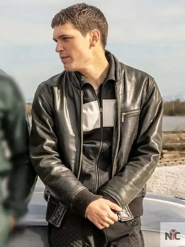 Malditos S01 Pablo Cobo Leather Jacket Clanton Jacket