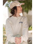 Malice S01 Carice van Houten White Embroidered Sweatshirt