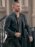 Man with No Past Adam Woodward Black Leather Jacket Clanton Jacket
