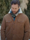 Matt Wells Christmas On The Alpaca Farm Brown Jacket