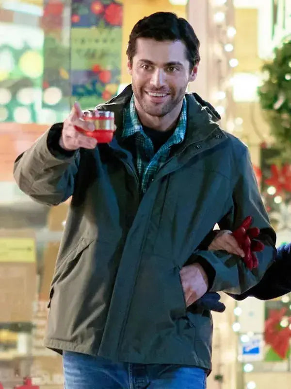 Matthew Daddario Holiday Touchdown A Bills Love Story Green Jacket WorthVee