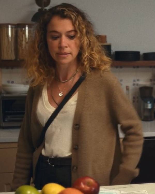 Maximum Pleasure Guaranteed Tatiana Maslany Brown Cardigan WorthVee