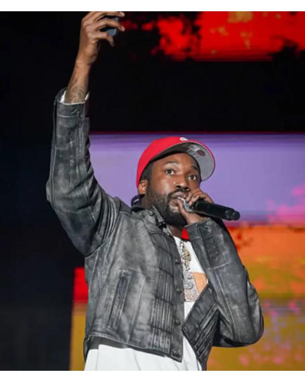 Meek Mill Roots Picnic 2025 Grey Jacket Clanton Jacket