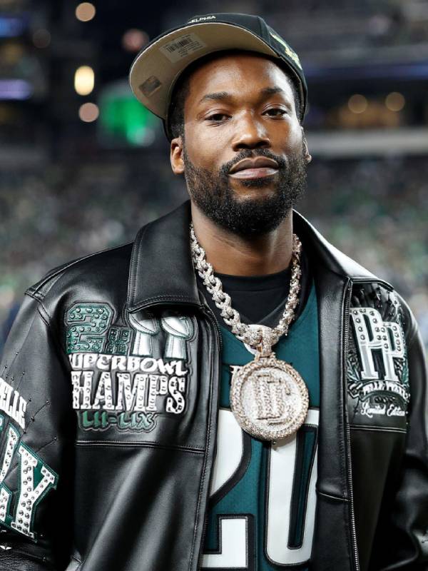 Meek Mill Eagles Leather Jacket WorthVee