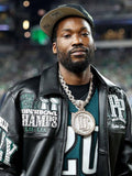 Meek Mill Eagles Leather Jacket WorthVee
