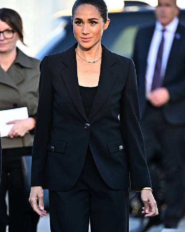 Meghan Markle 79th World Health Assembly Black Suit WorthVee