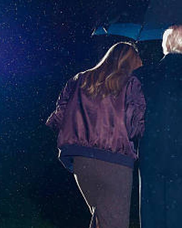 Melania Trump Brown Bomber Jacket