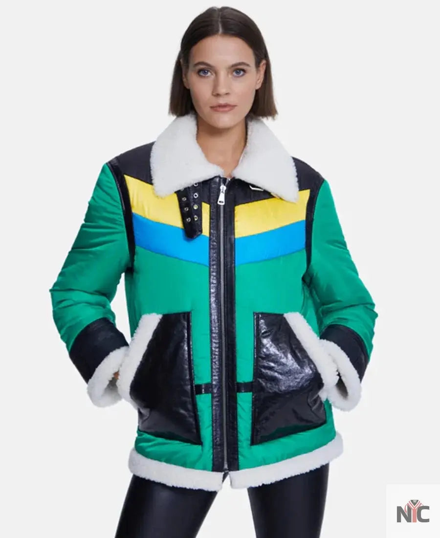 Men’s Aviator Shearling Jacket Clanton Jacket