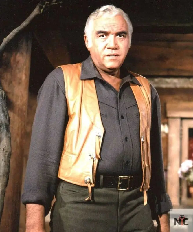 Men’s Bonanza Leather Vest Clanton Jacket
