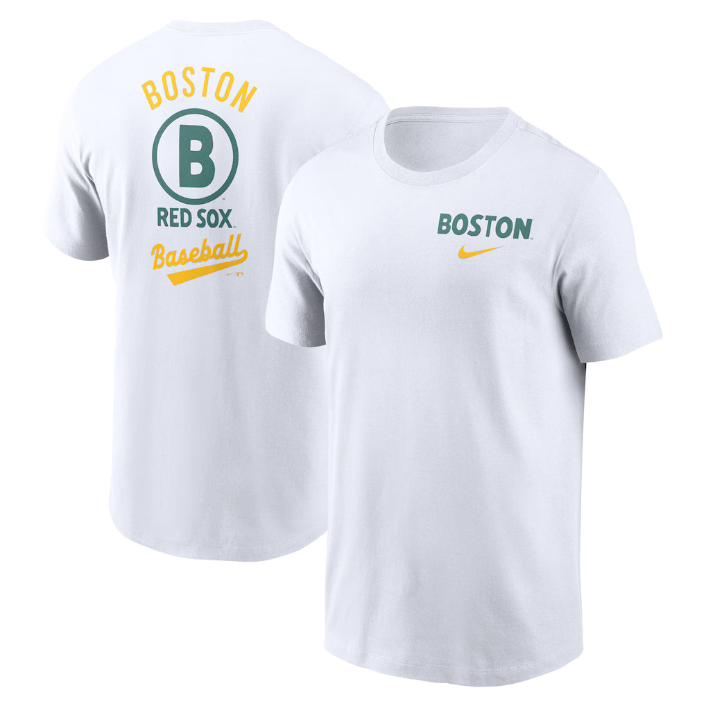 Men’s Boston Red Sox Nike White 2025 T-Shirt Clanton Jacket