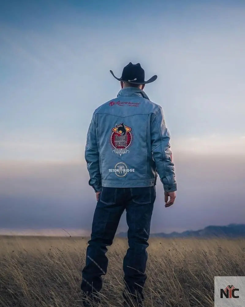 Men's Rodeo Vegas Leather Jacket Clanton Jacket