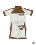 Men’s Vintage MCM Dapper Dan Mesh Short Suit Clanton Jacket