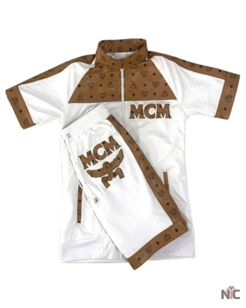 Men’s Vintage MCM Dapper Dan Mesh Short Suit Clanton Jacket