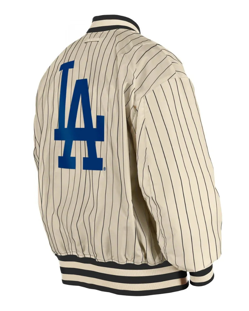 Men’s Los Angeles Dodgers New Era x Alpha Industries Black Seven-Time World Series Champions Team Reversible Full-Zip Bomber Jacket