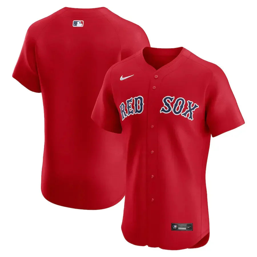 Men's Boston Red Sox Nike Red Alternate Elite Jersey Kansas Jacket