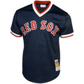 Men's Boston Red Sox Ted Williams Mitchell & Ness Navy Cooperstown Collection Big & Tall Mesh Batting Practice Jersey Kansas Jacket