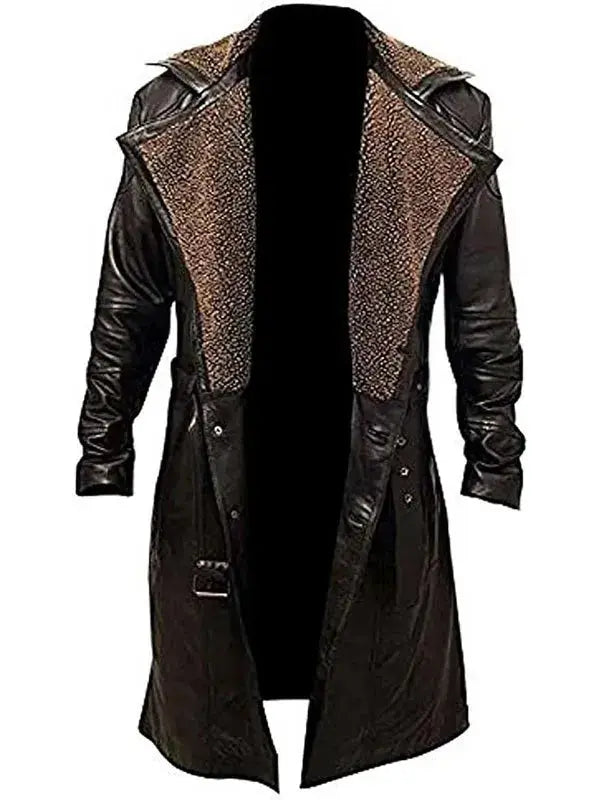 Men’s German WW2 Leather Trench Coat WorthVee