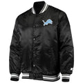 Men’s Starter Black Detroit Lions Locker Room Varsity Jacket WorthVee