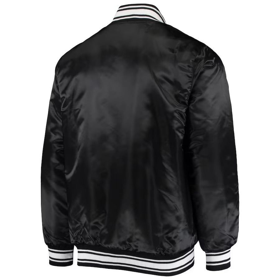 Men’s Starter Black Detroit Lions Locker Room Varsity Jacket WorthVee