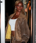 Justine Skye NYC Brown Leather Jacket USA Jackets