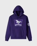 Unisex Campus Western Purple Fleece Hoodie Clanton Jacket