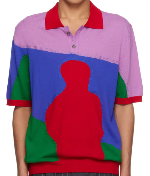 Access Hollywood Scott Evans Colorblock Polo Shirt USA Jackets