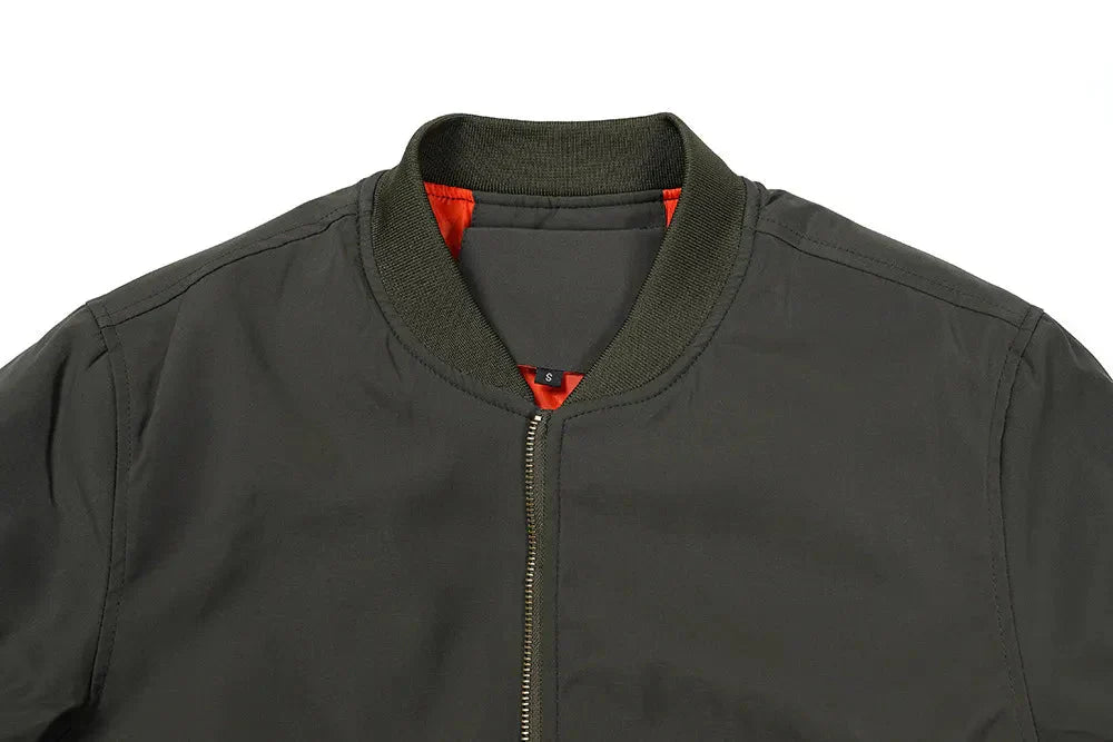 Men’s Light-weight Bomber Aviator Jacket Clanton Jacket