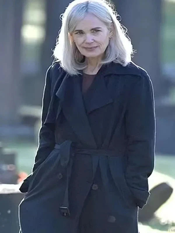 Elizabeth McGovern Talamasca The Secret Order Black Coat Clanton Jacket