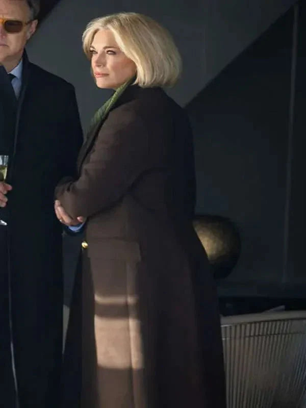 Hannah Waddingham The Woman in Cabin 10 Brown Coat Clanton Jacket