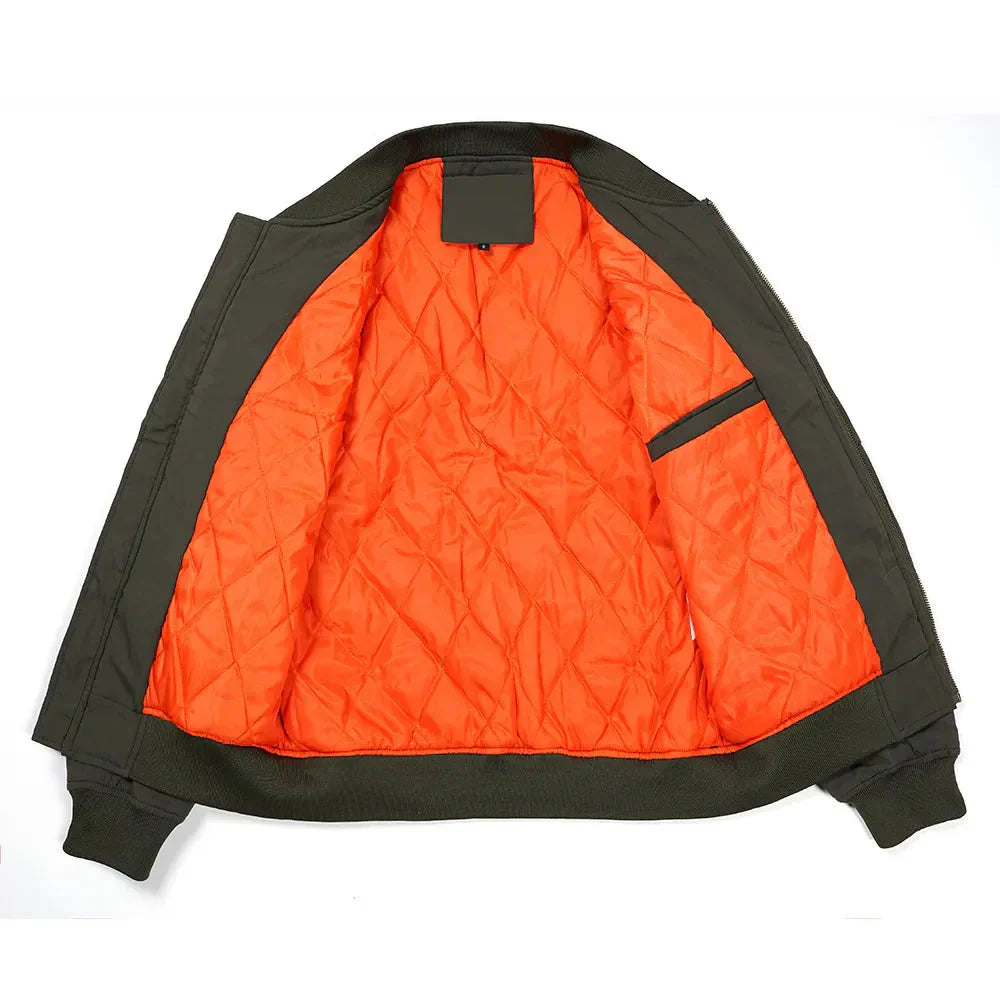 Men’s Light-weight Bomber Aviator Jacket Clanton Jacket