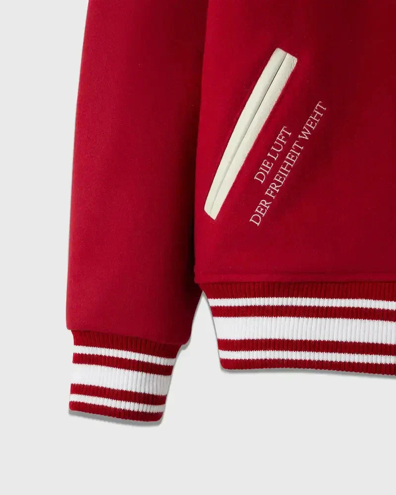 Stanford Campus Red Varsity Jacket Clanton Jacket