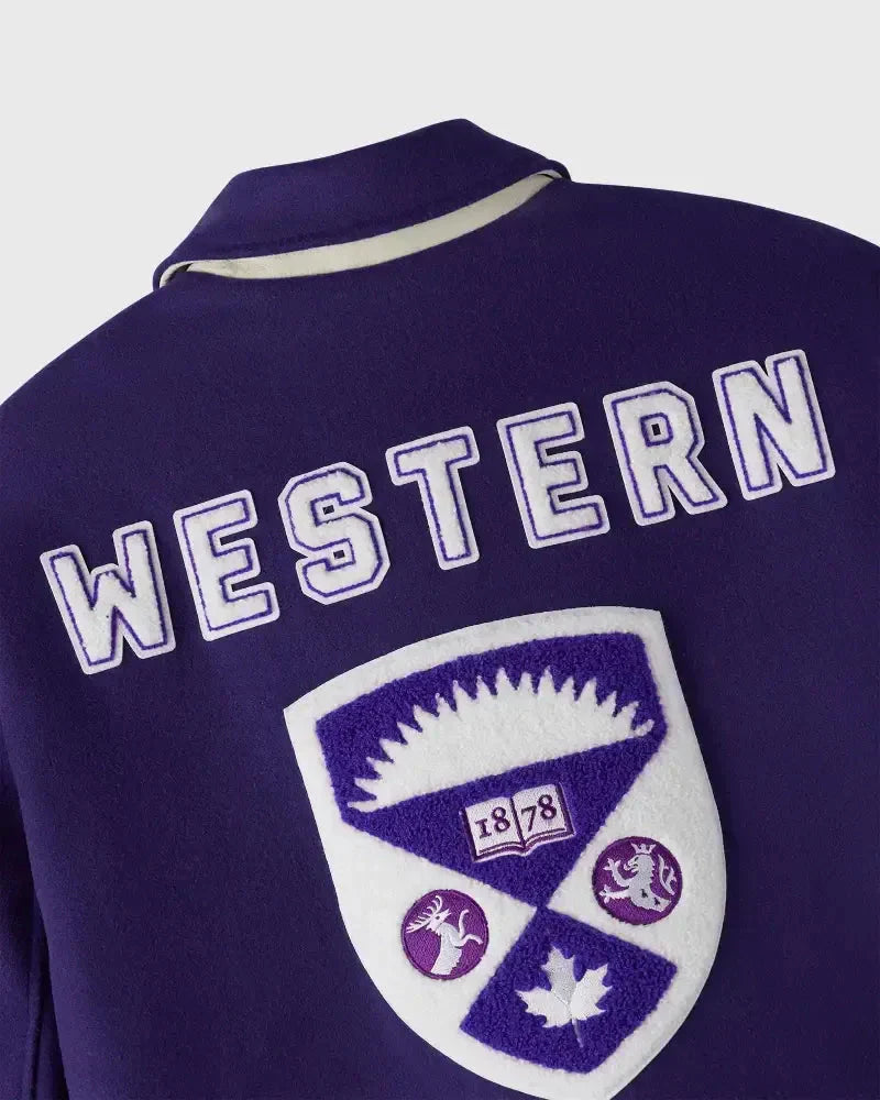 Unisex Western Campus Varsity Jacket Clanton Jacket